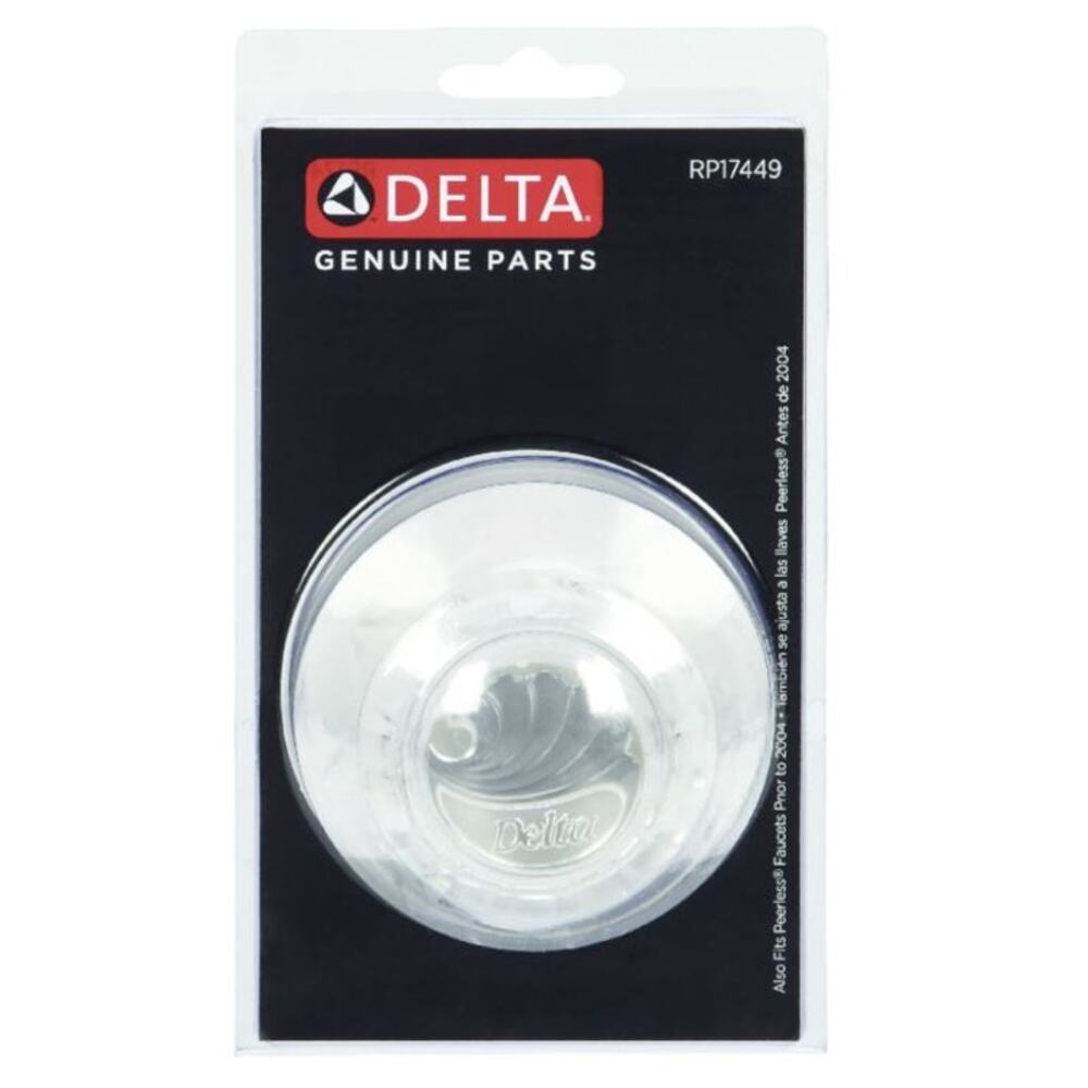 New Delta Genuine OEM Replacement Faucet‎ Single Clear Knob Handle Kit RP17449